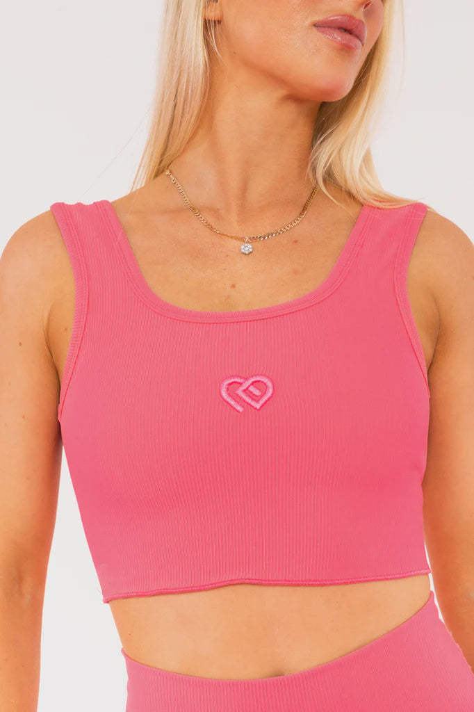 Romi Crop Hot Pink